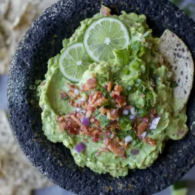 Creamy Avocado With Bacon Dip Guacamole