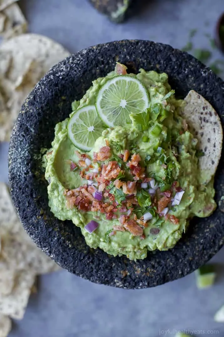 Creamy Avocado With Bacon Dip Guacamole