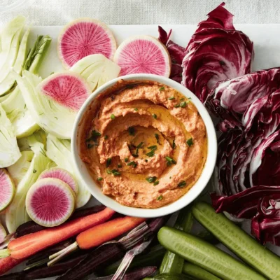 Creamy Baked Veggie Dip