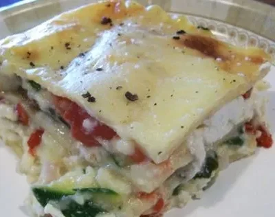 Creamy Bechamel Vegetable Lasagna Recipe