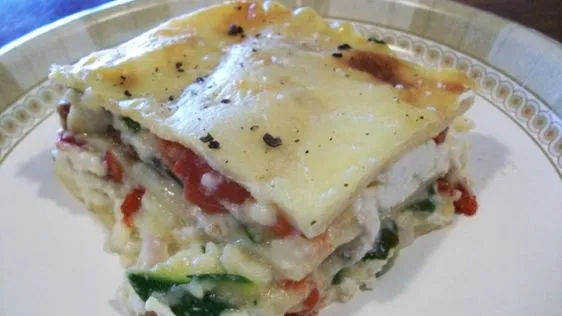 Creamy Bechamel Vegetable Lasagna Recipe