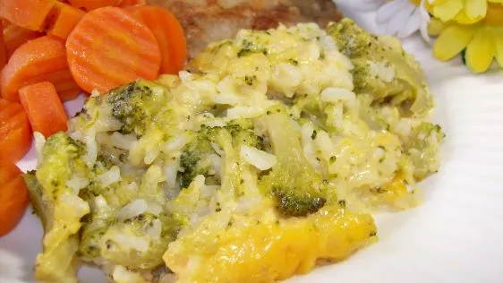 Creamy Broccoli and Rice Casserole with Velveeta Cheese