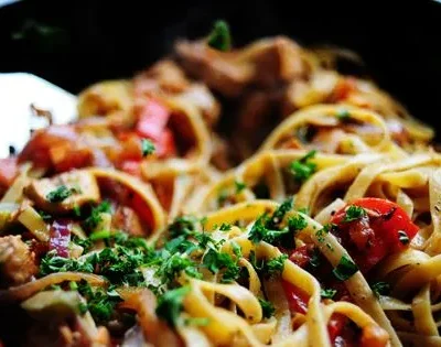 Creamy Cajun Chicken Pasta Vegetarian