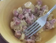 Creamy Cheesy Ham And Pasta