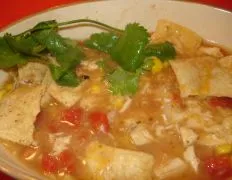 Creamy Chicken Tortilla Soup