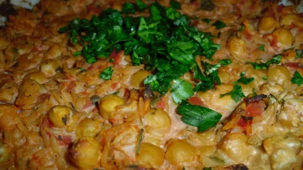 Creamy Chickpea And Tahini Casserole