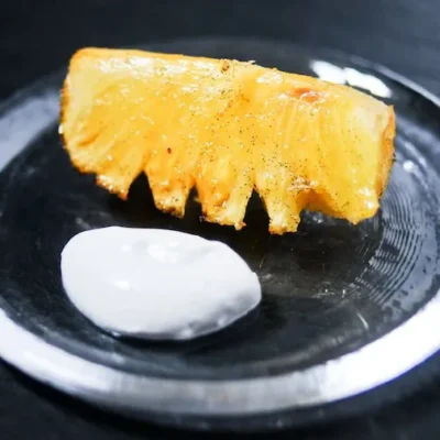 Creamy Coconut And Rum Baked Pineapple