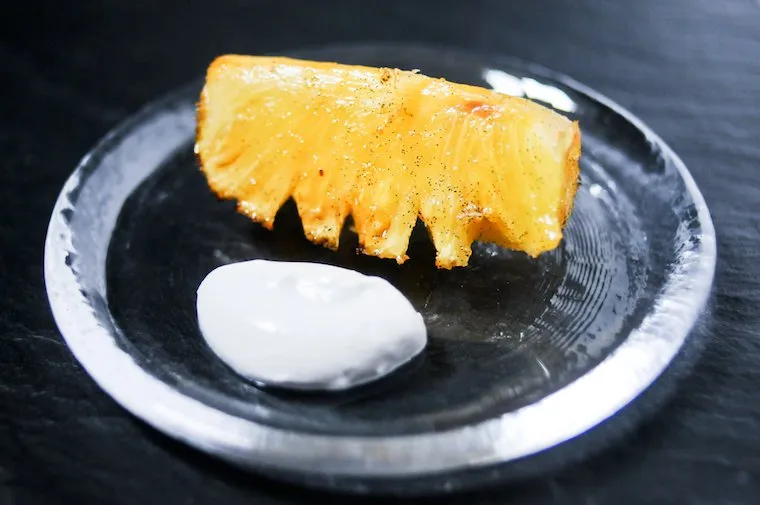 Creamy Coconut And Rum Baked Pineapple