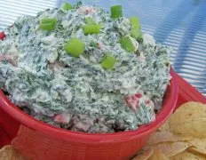 Creamy Crunchy Spinach Dip