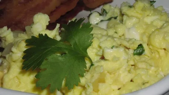 Creamy Herbed Scrambled Eggs