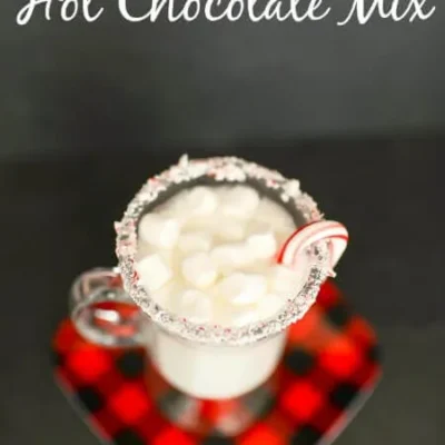 Creamy Homemade White Chocolate Hot Cocoa Mix