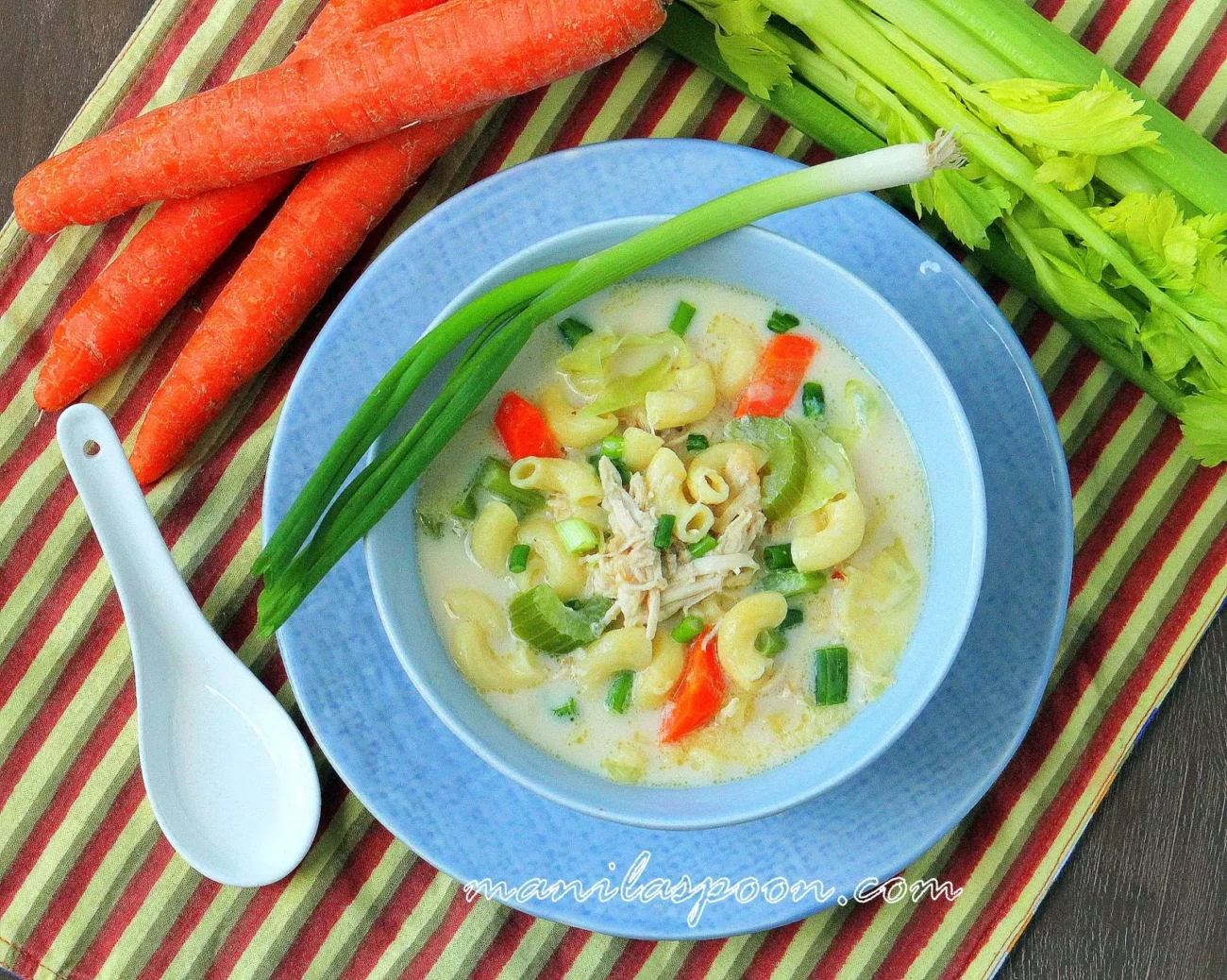 Creamy Macaroni Chicken Soup