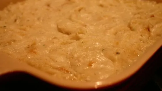 Creamy Mashed Potato and Caramelized Sweet Onion Casserole