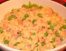 Creamy Orzo With Ham And Peas