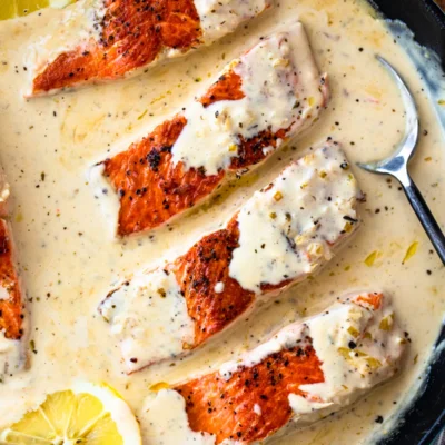 Creamy Parmesan Salmon Fillet