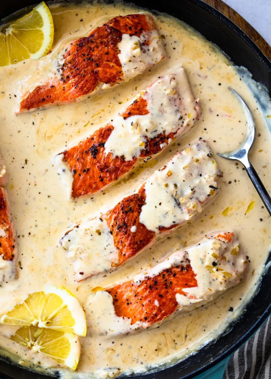 Creamy Parmesan Salmon Fillet