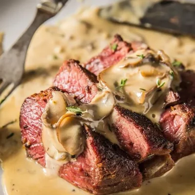 Creamy Peppercorn Steaks