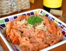 Creamy Pink Vodka Sauce With Penne