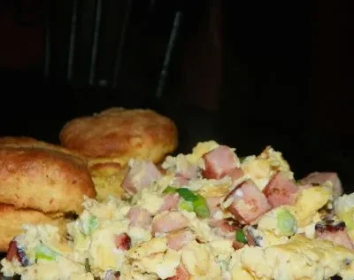 Creamy Scrambled Eggs With Sausage And