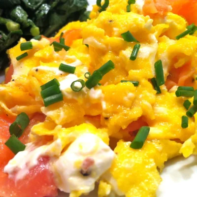 Creamy Smoked Salmon Scrambled Eggs