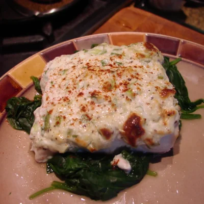 Creamy Sour Cream Baked Halibut Recipe