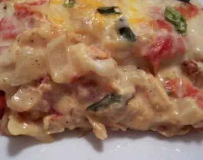 Creamy Sour Cream Chicken Enchiladas Recipe