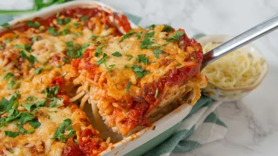 Creamy Spaghetti Pie