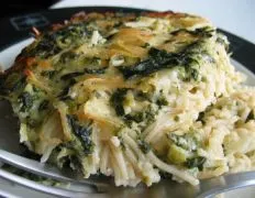 Creamy Spinach And Spaghetti Bake: A Perfect Vegetarian Casserole Recipe