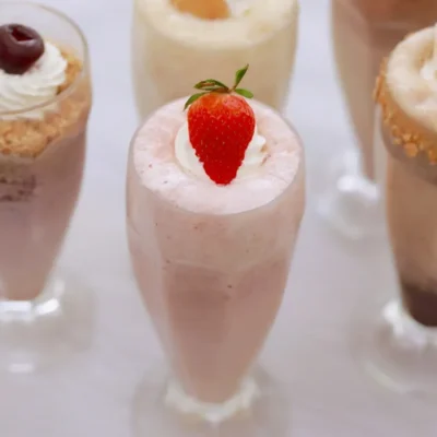 Creamy Strawberry Milkshake Delight