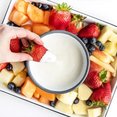 Creamy Strawberry Pecan Dip For Fresh Fruit Delight