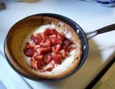 Creamy Strawberry Puff Pancake