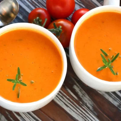 Creamy Tomato And Summer Herb Soup