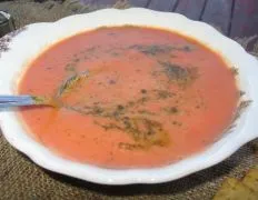 Creamy Tomato Soup With Pesto