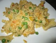 Creamy Tuna and Noodle Bake with Pimento Accents