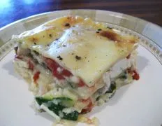 Creamy Vegetable Lasagna Delight With Rich Bechamel Sauce