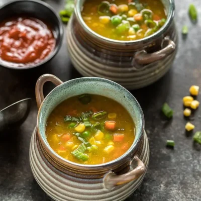 Creamy Vegetarian Corn Soup Recipe - A Comforting Delight