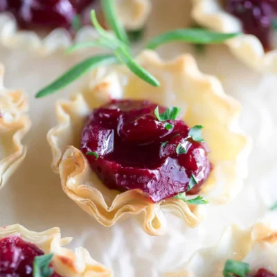 Creamy Whipped Brie With Cranberry Salsa