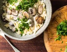 Creamy Wild Mushroom Stroganoff Recipe - A Vegetarian Delight