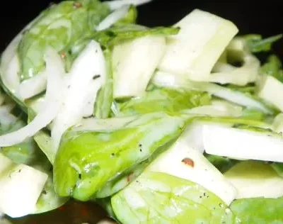 Creamy Yogurt-Dressed Spinach And Cucumber Salad