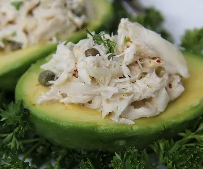 Creole Crab Stuffed Avocados