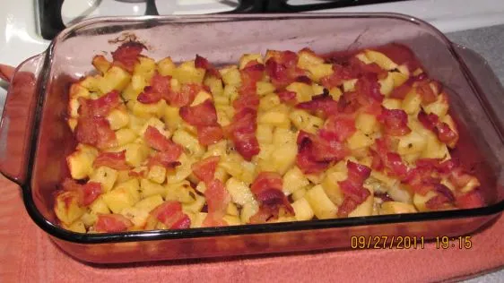 Crisp Potato And Bacon Casserole