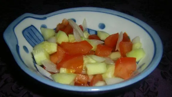 Crisp Tomato, Onion, and Cucumber Salad (Kachumber) Recipe