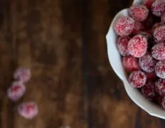 Crisp And Effervescent Sugared Cranberries Recipe