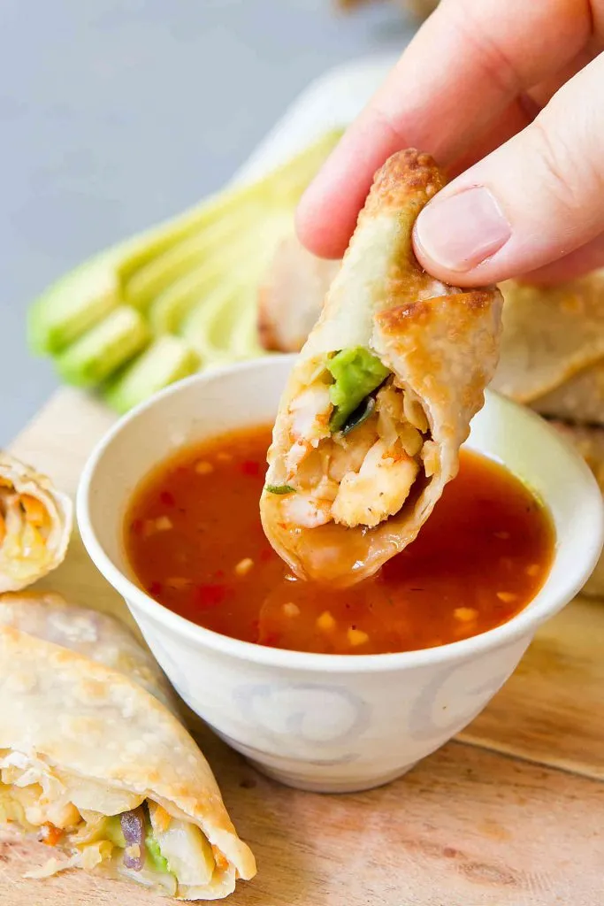 Crispy Avocado Egg Rolls Air Fryer Or Oven