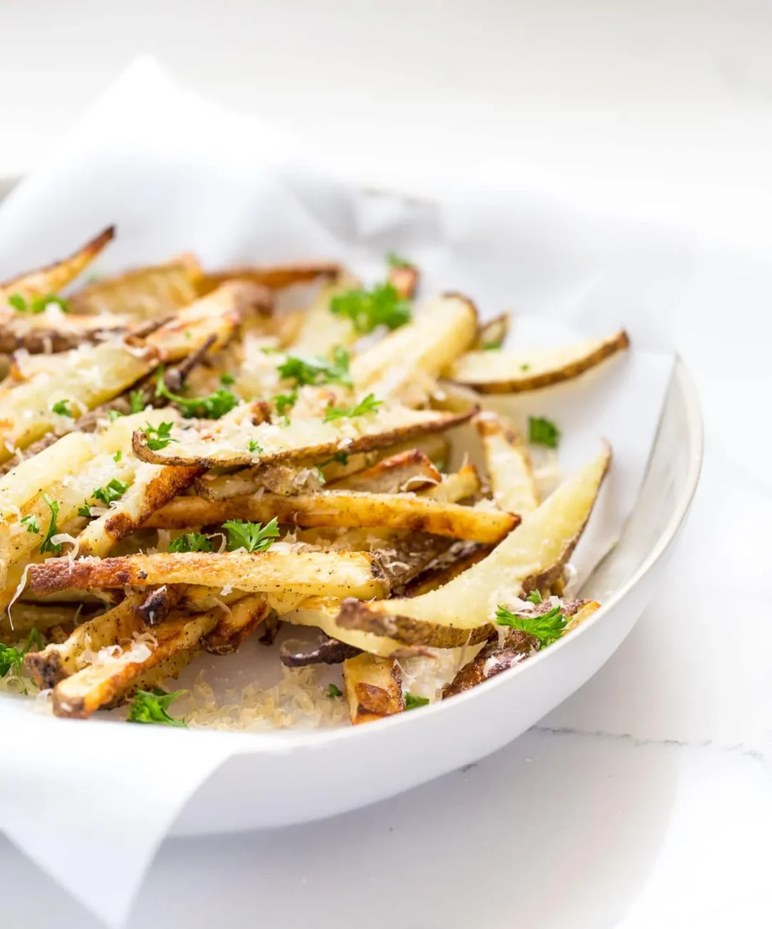 Crispy Baked Lemon-Herb French Fries Recipe