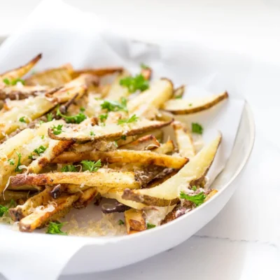 Crispy Baked Lemon-Herb French Fries Recipe