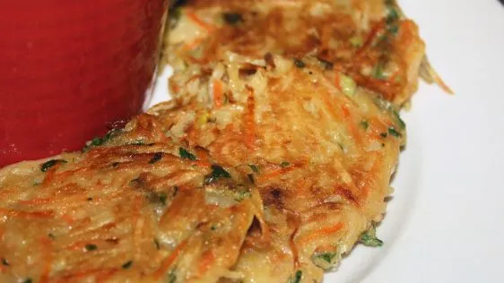 Crispy Carrot And Potato Pancakes