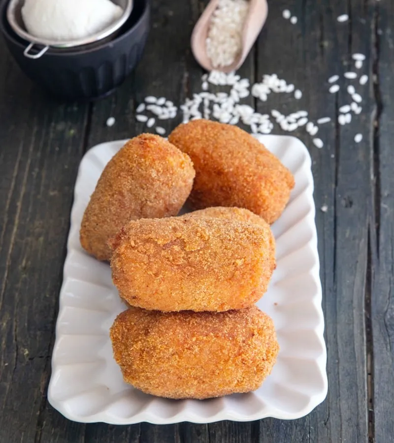 Crispy Cheesy Rice Balls – Suppli Al Telefono Recipe