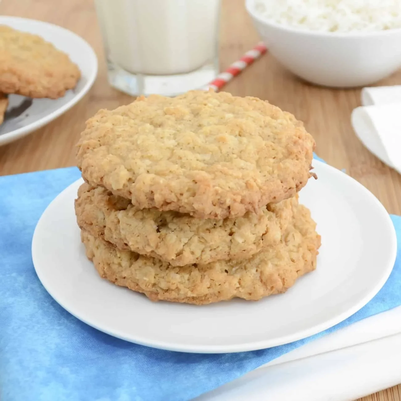 Crispy Coconut Oatmeal Cookies