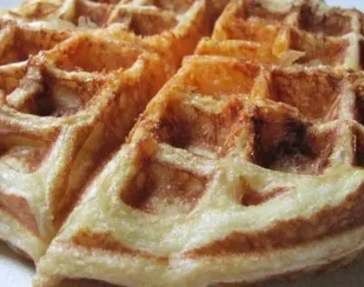 Crispy Cornmeal- Bacon Waffles